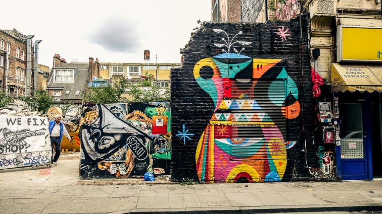 Street art in Shoreditch, London